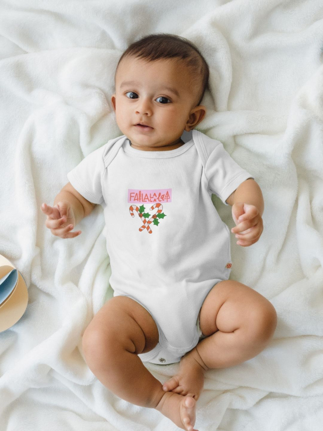YK Infant Boys Candy Cane Printed Bodysuit