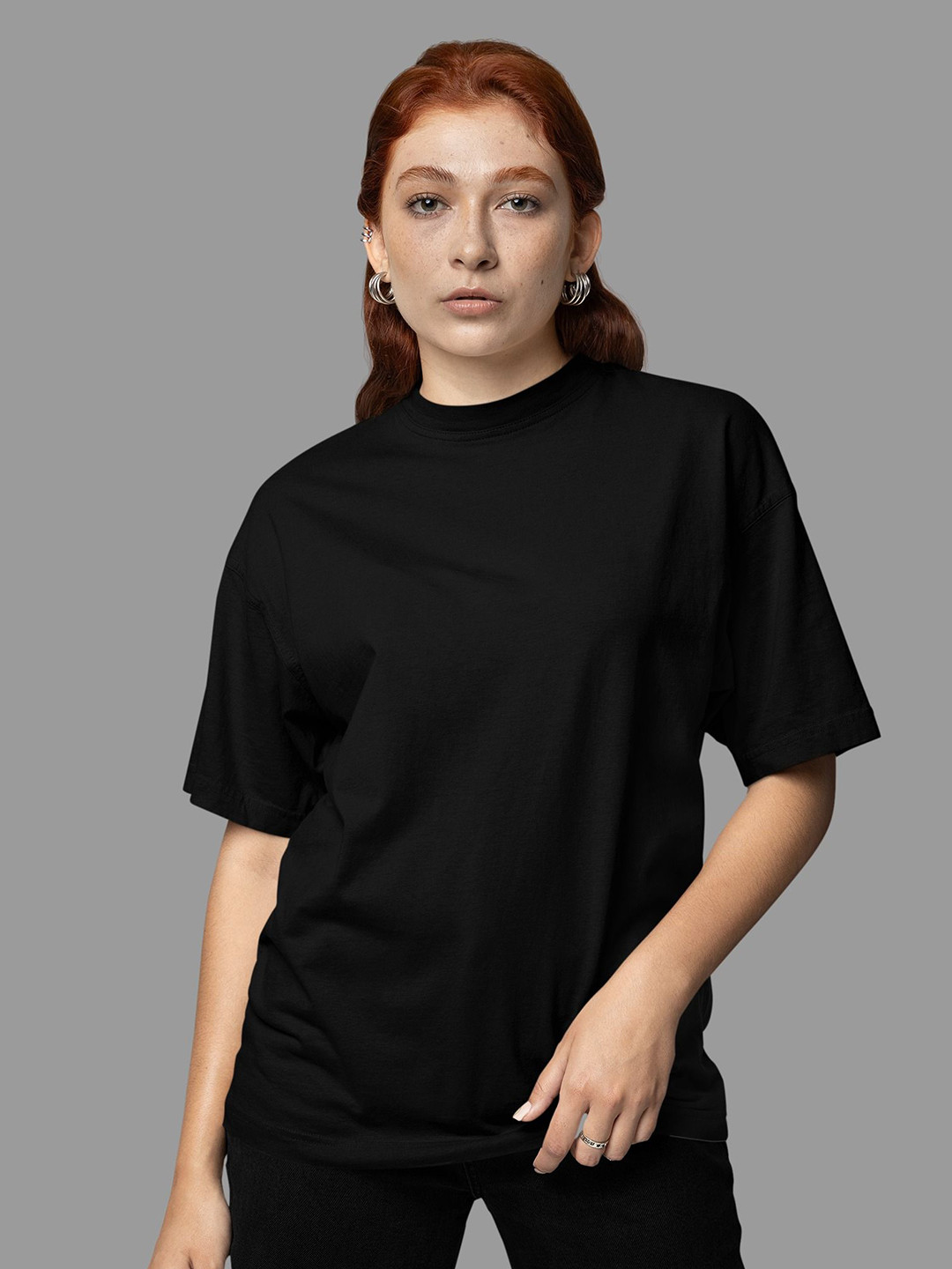 SNUG24 Women Drop-Shoulder Sleeves T-shirt