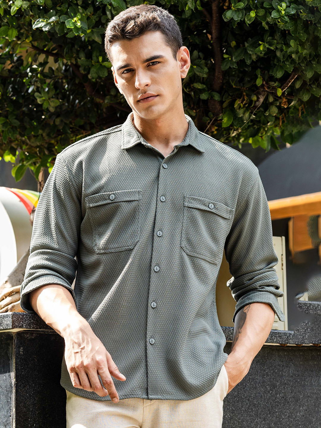 HERE&NOW Men Casual Shirt