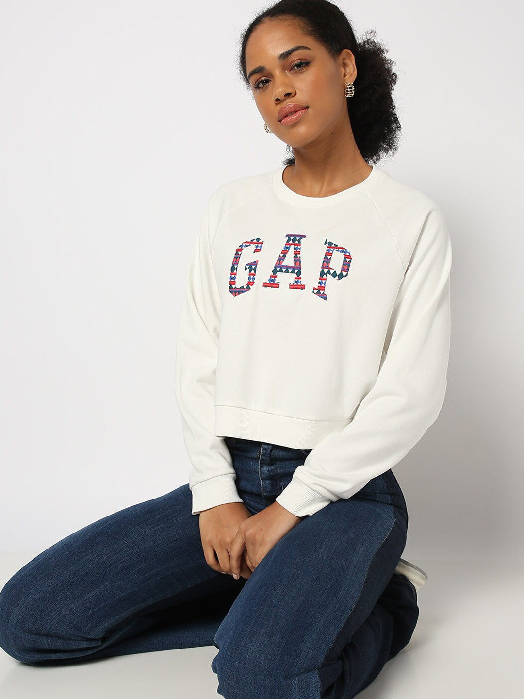 GAP Brand Logo Applique Sweatshirt