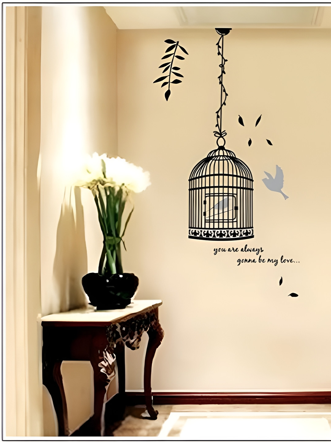 INDIAN ROYALS Black & Grey Printed Self-Adhesive & Durable Wall Sticker
