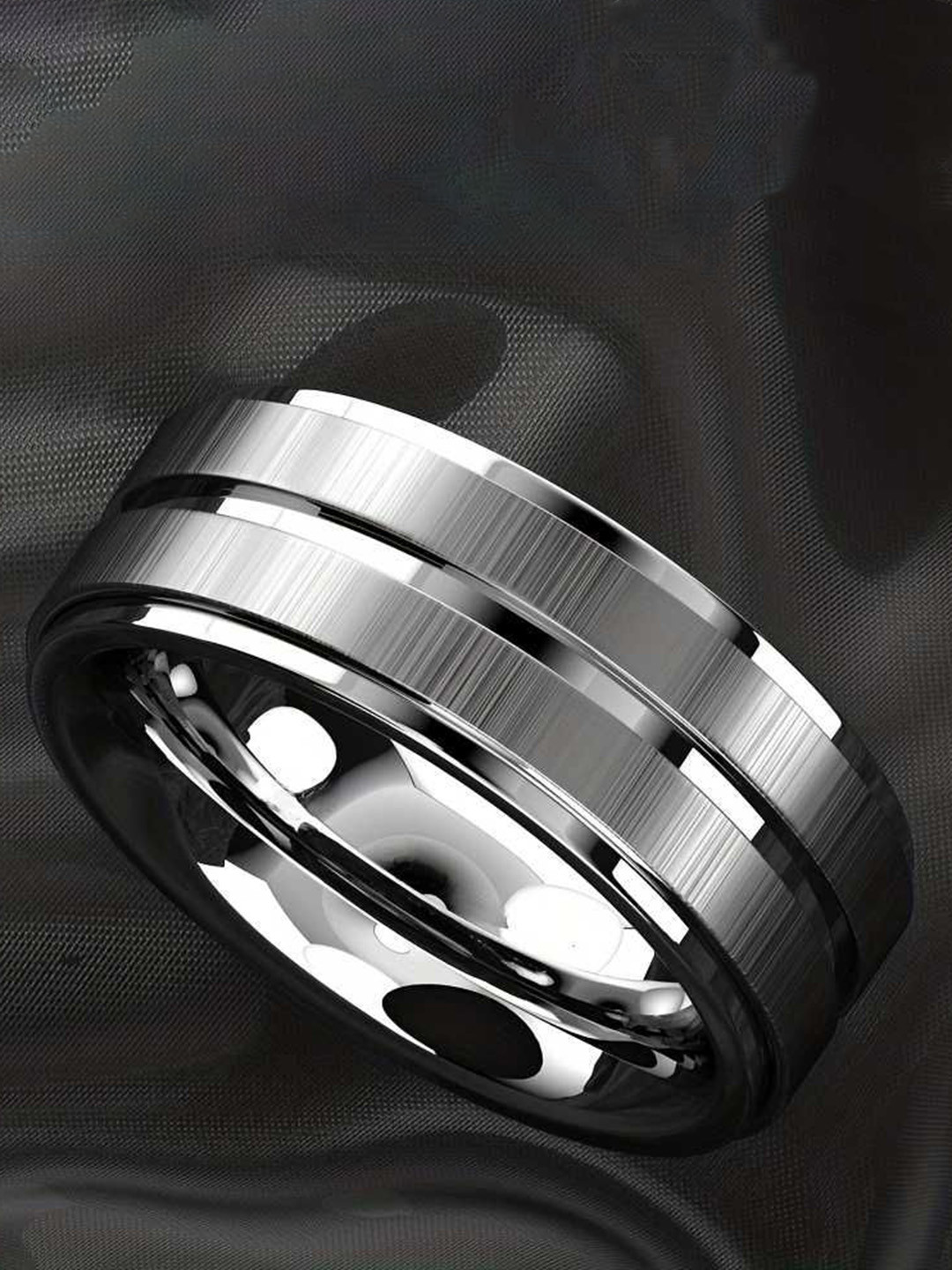 Bling Queen Durable & Stylish Grooved Finger Ring