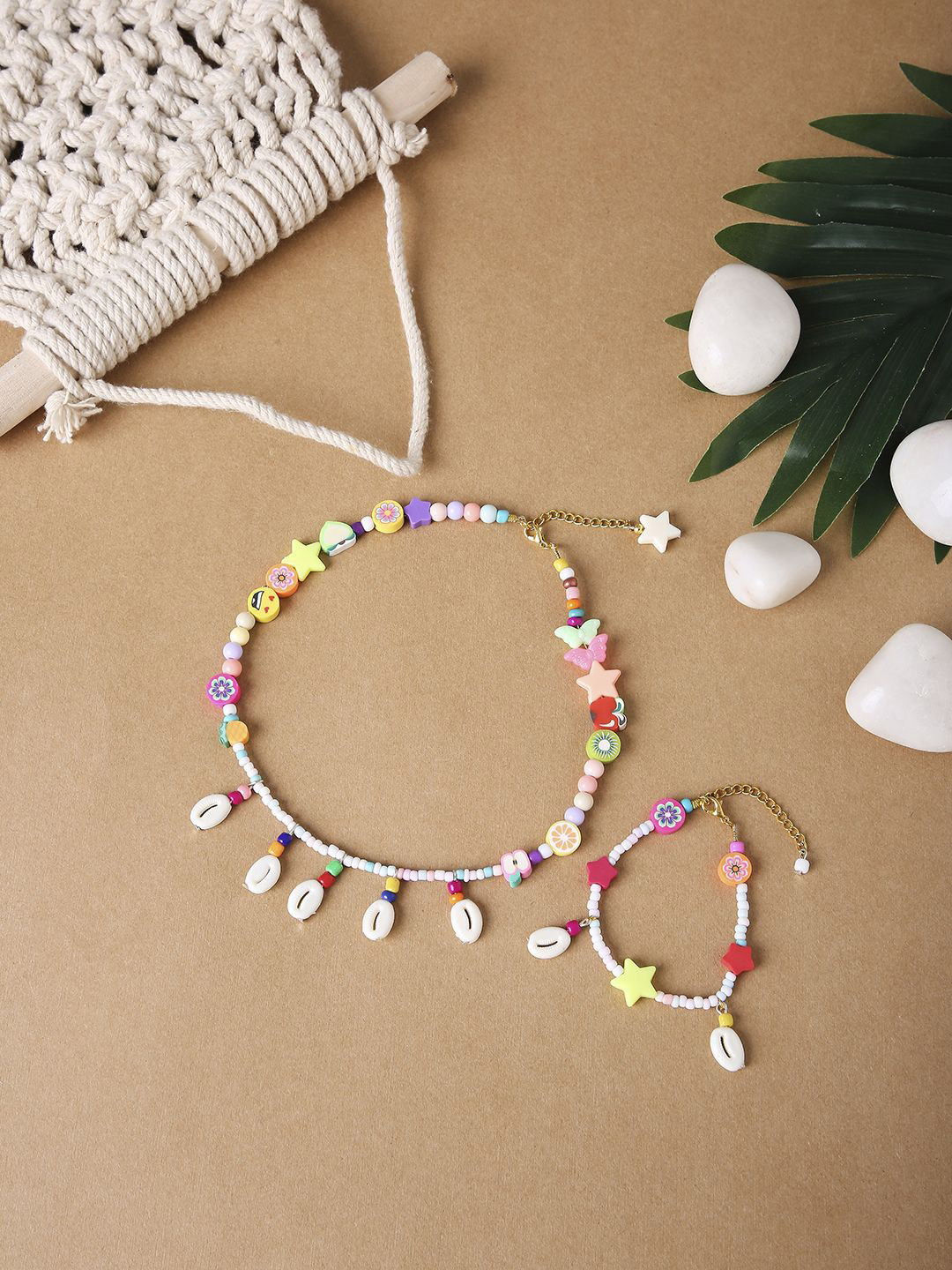 Arendelle Girls Beaded Boho Jewellery Set