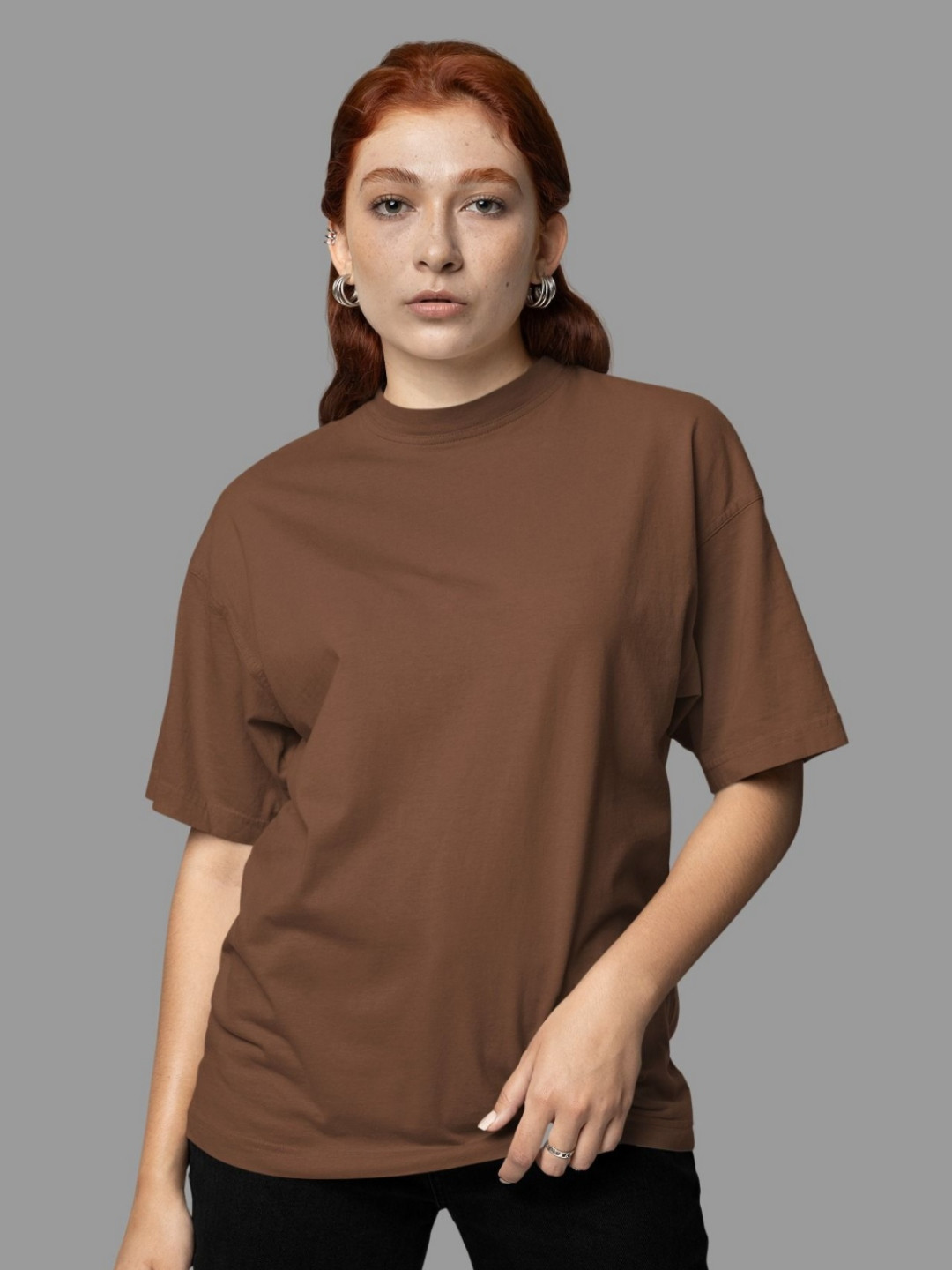SNUG24 Women Drop-Shoulder Sleeves T-shirt