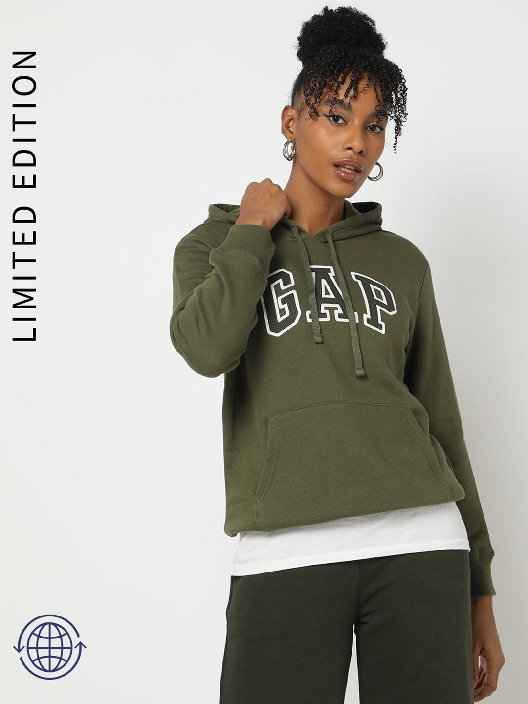GAP Logo Design Hooded Sweatshirt