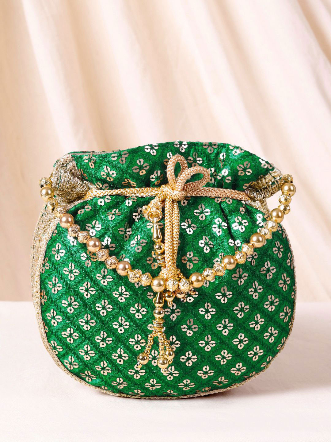 Peora Embroidered Potli Clutch