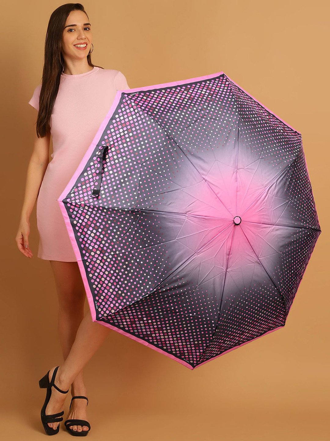Aura Semi-Automatic 2 Fold Self Design Umbrellas