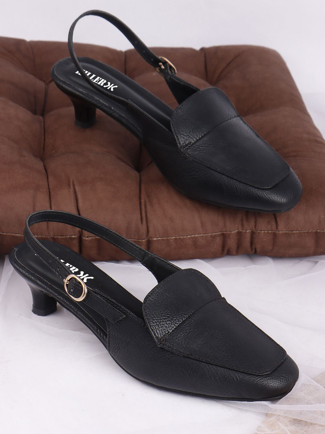 Killer Solid Kitten Heels