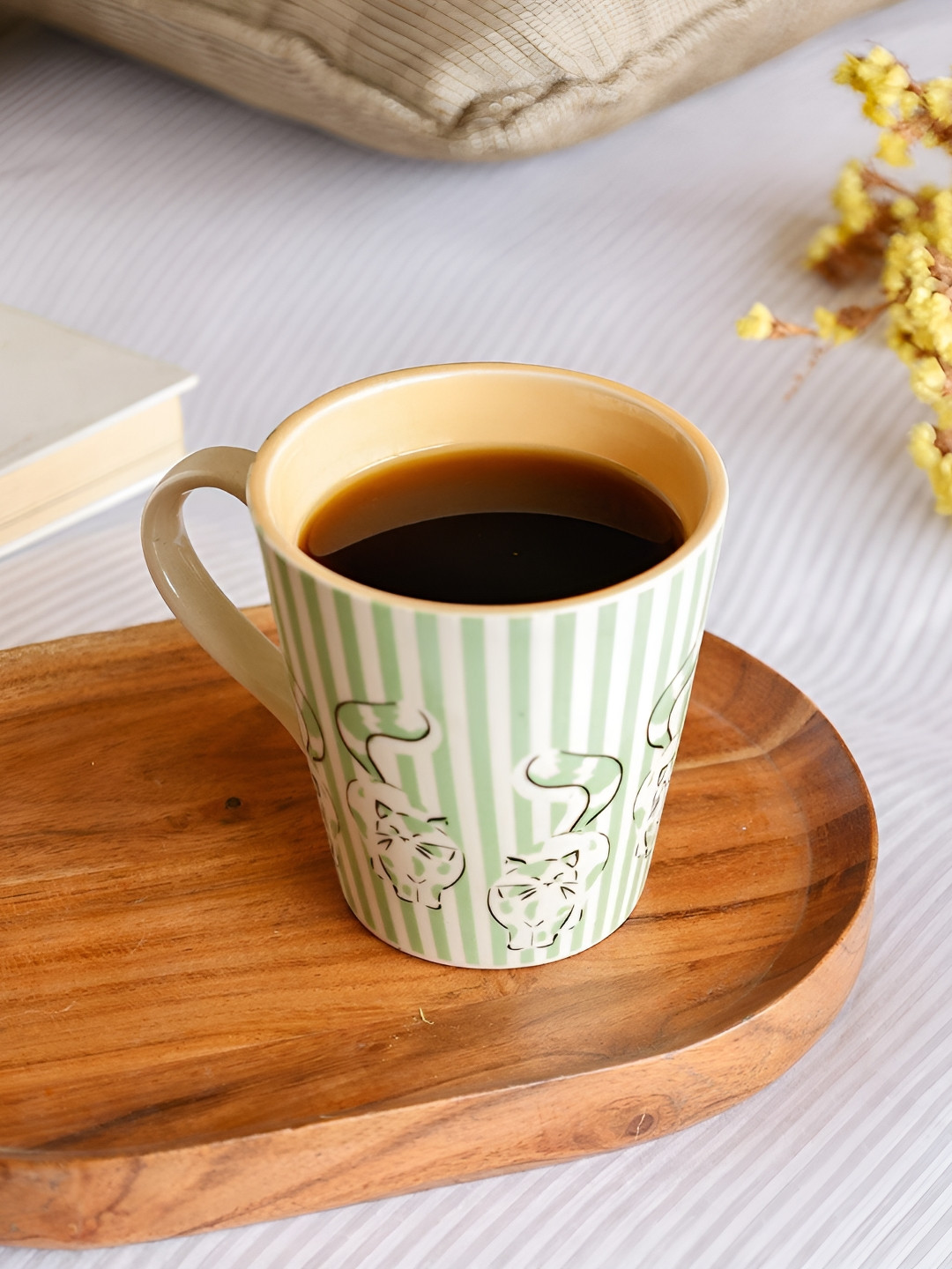 The Wishing Chair White Conversational Ceramic Handmade Mug-268ml