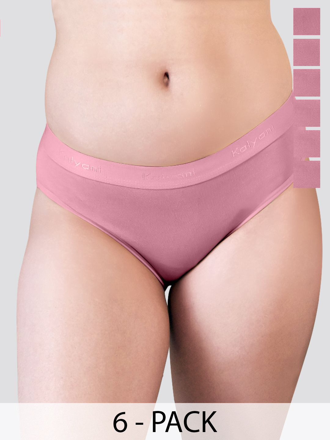 Kalyani Sensa D/C Pack Of 6 Low-Rise Anti-Odour Bikini Briefs