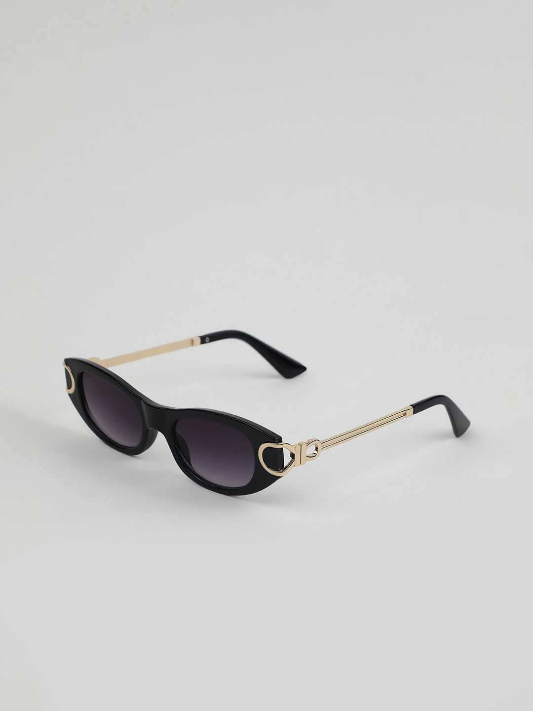 LULU & SKY Women Oval Sunglasses 404701-2833-BLACK GRAY