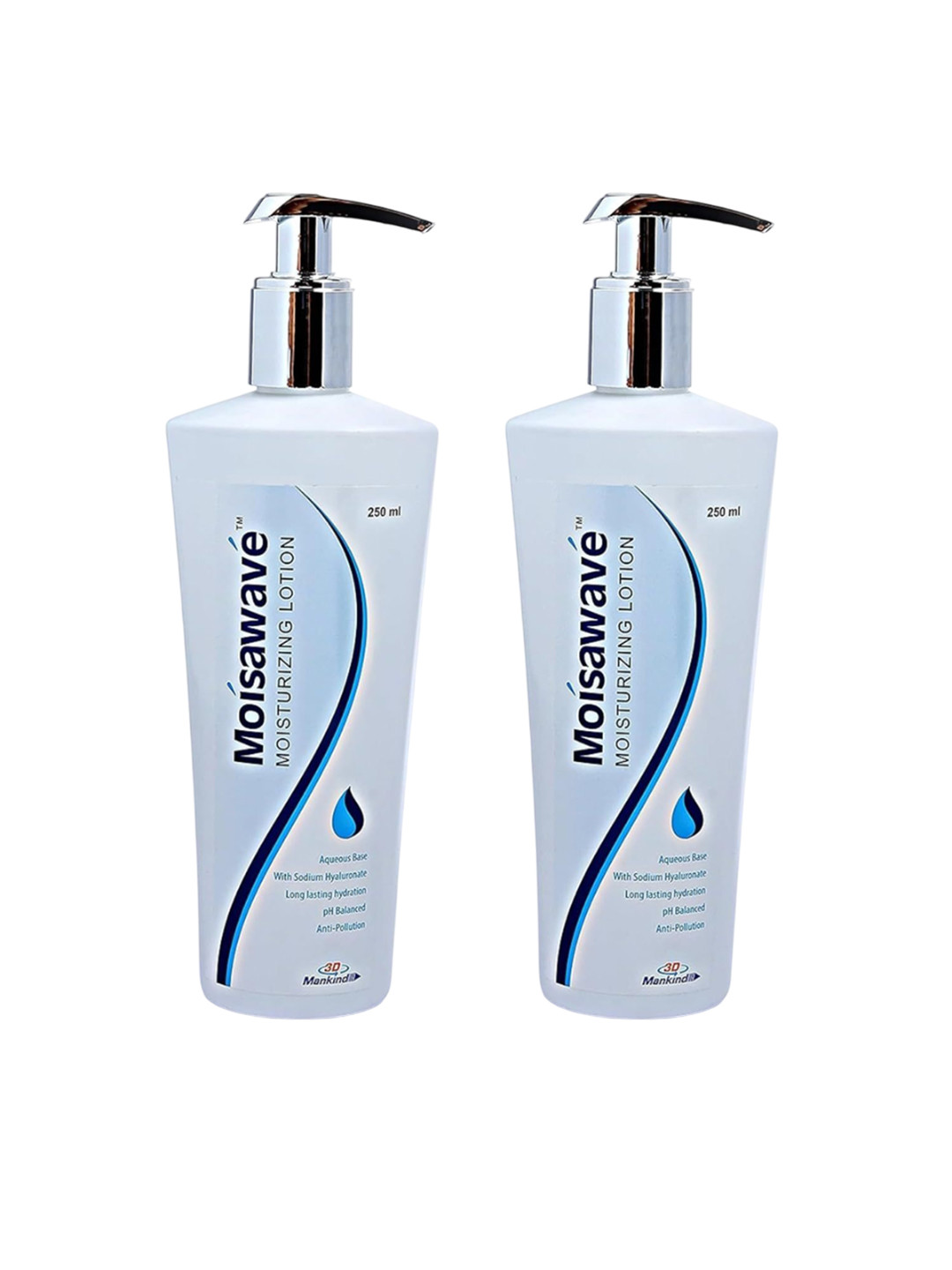 Moisawave Set Of 2 Non-Greasy Moisturizing Lotion - 250 ml Each