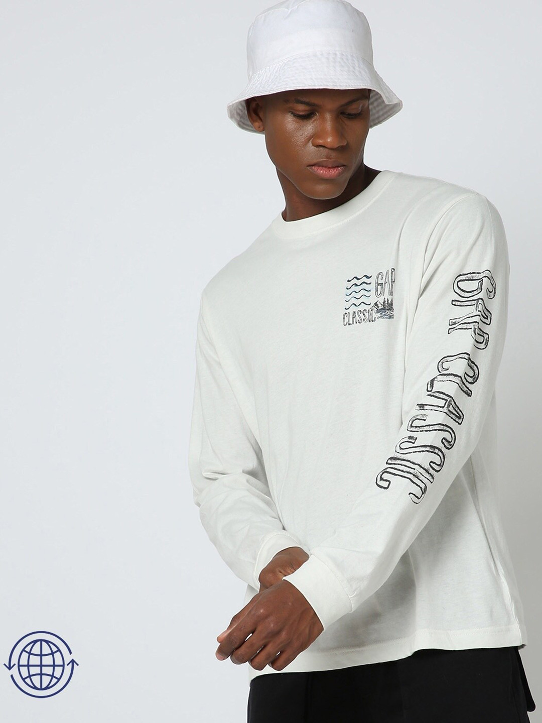 GAP Placement Graphic Logo Print Pure Cotton T-shirt