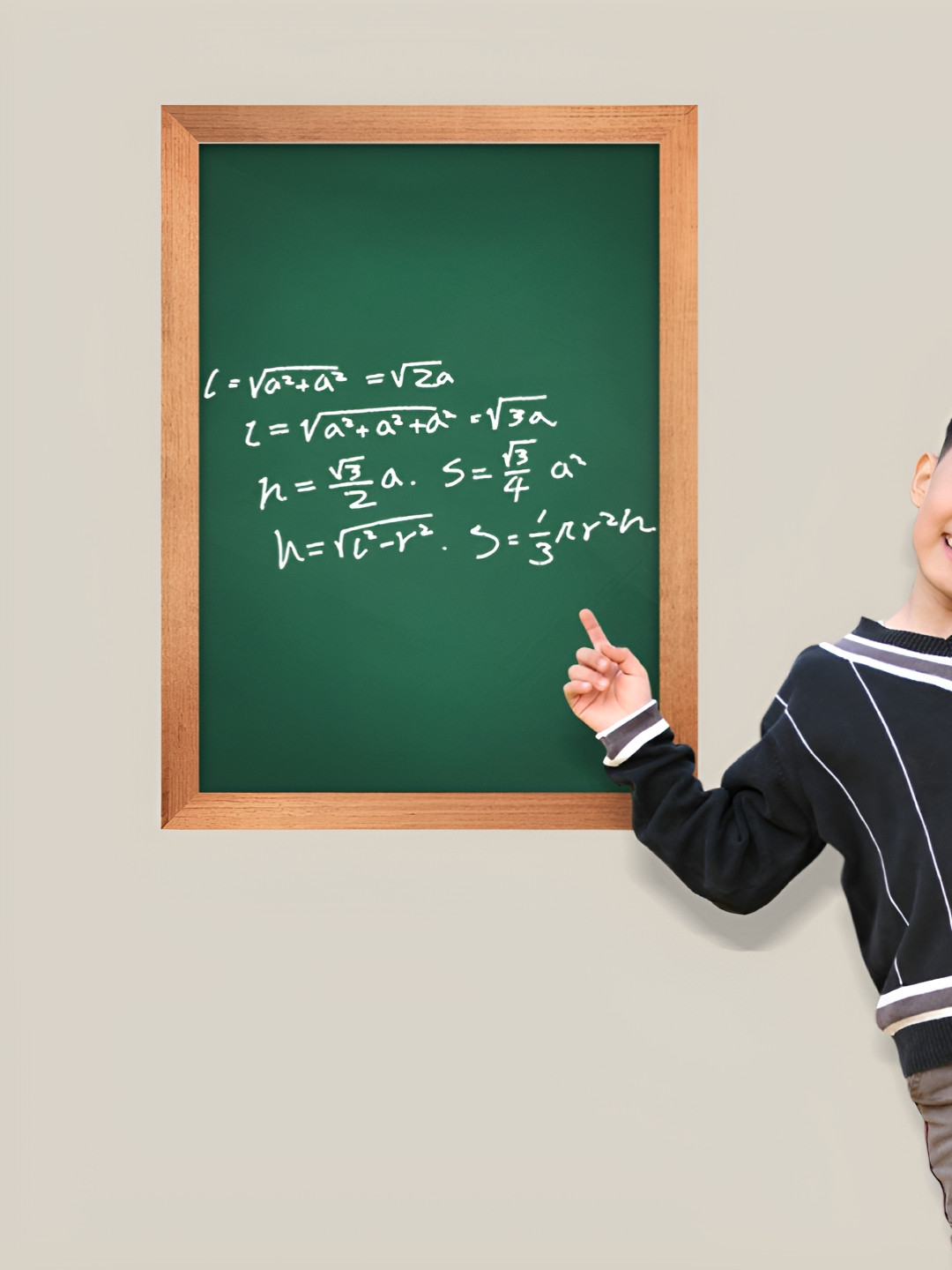 INDIAN ROYALS Brown & Green Board Printed Self-Adhesive & Durable Wall Sticker