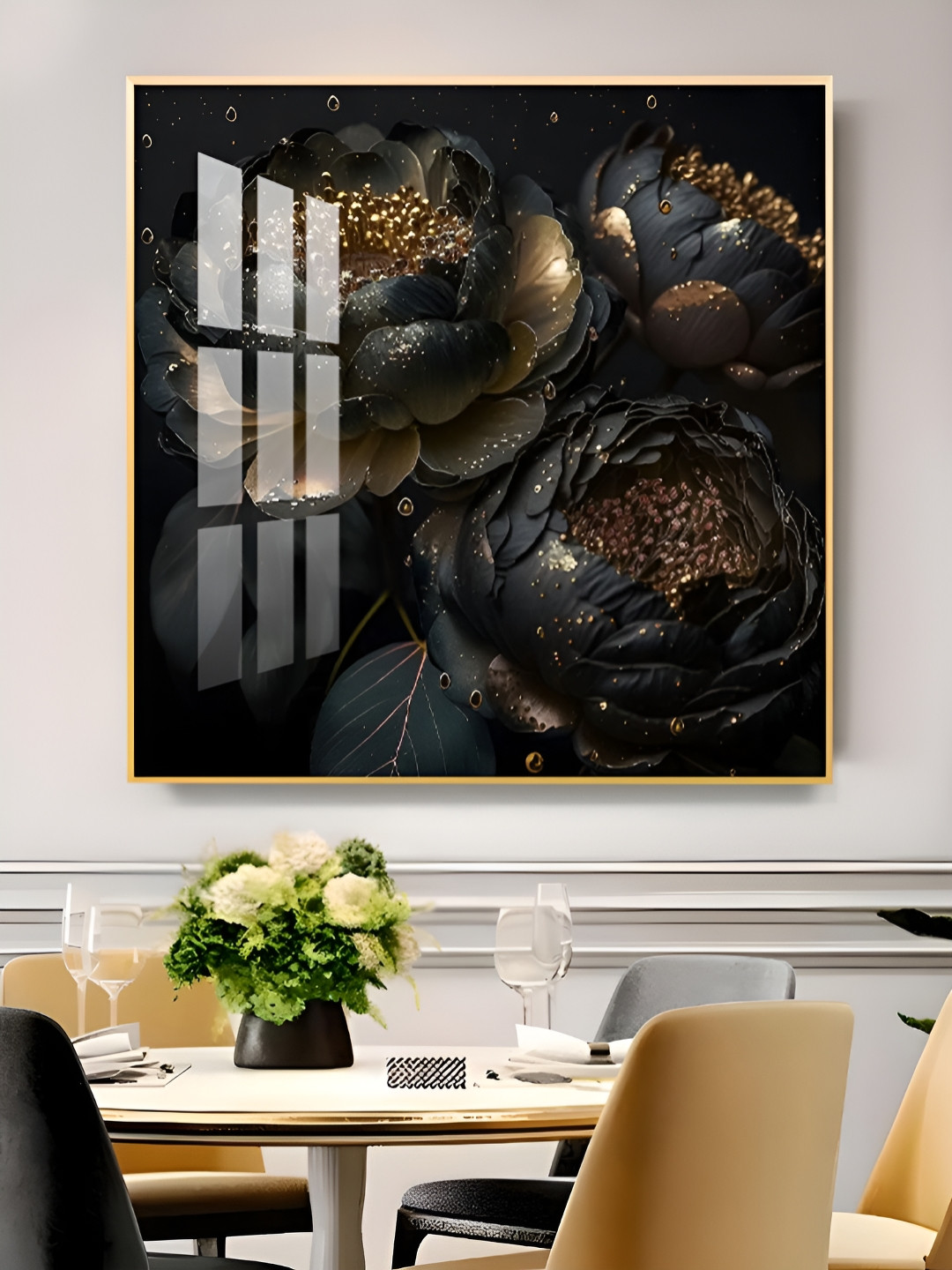 THE NEXT DECOR Wood Wall Rectangle Paintings Wall Art -18 x 18In