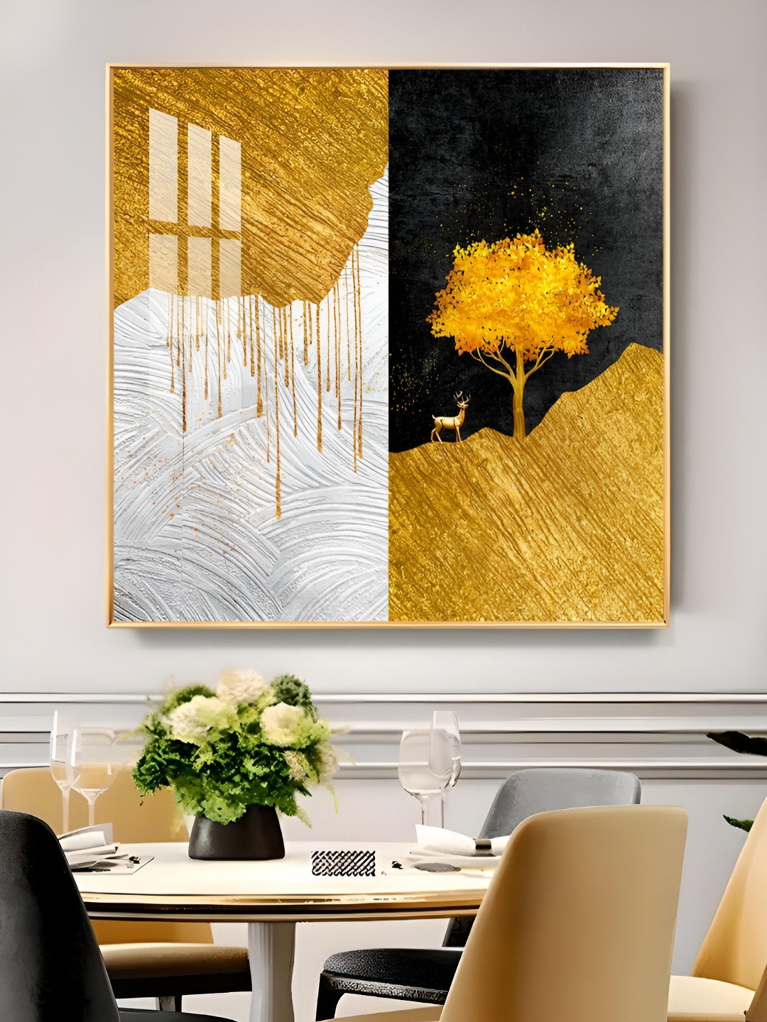 THE NEXT DECOR Tree of Gold Wall Art