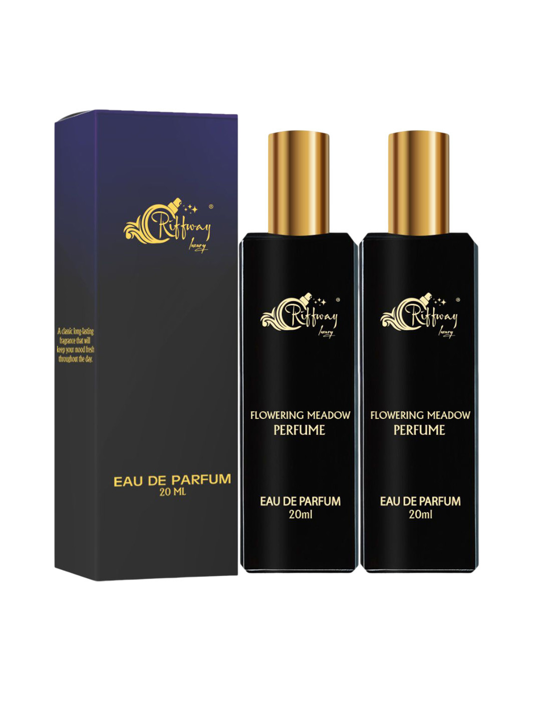 riffway Set Of 2 Flowering Meadow Long Lasting Eau De Parfum - 20 ml Each