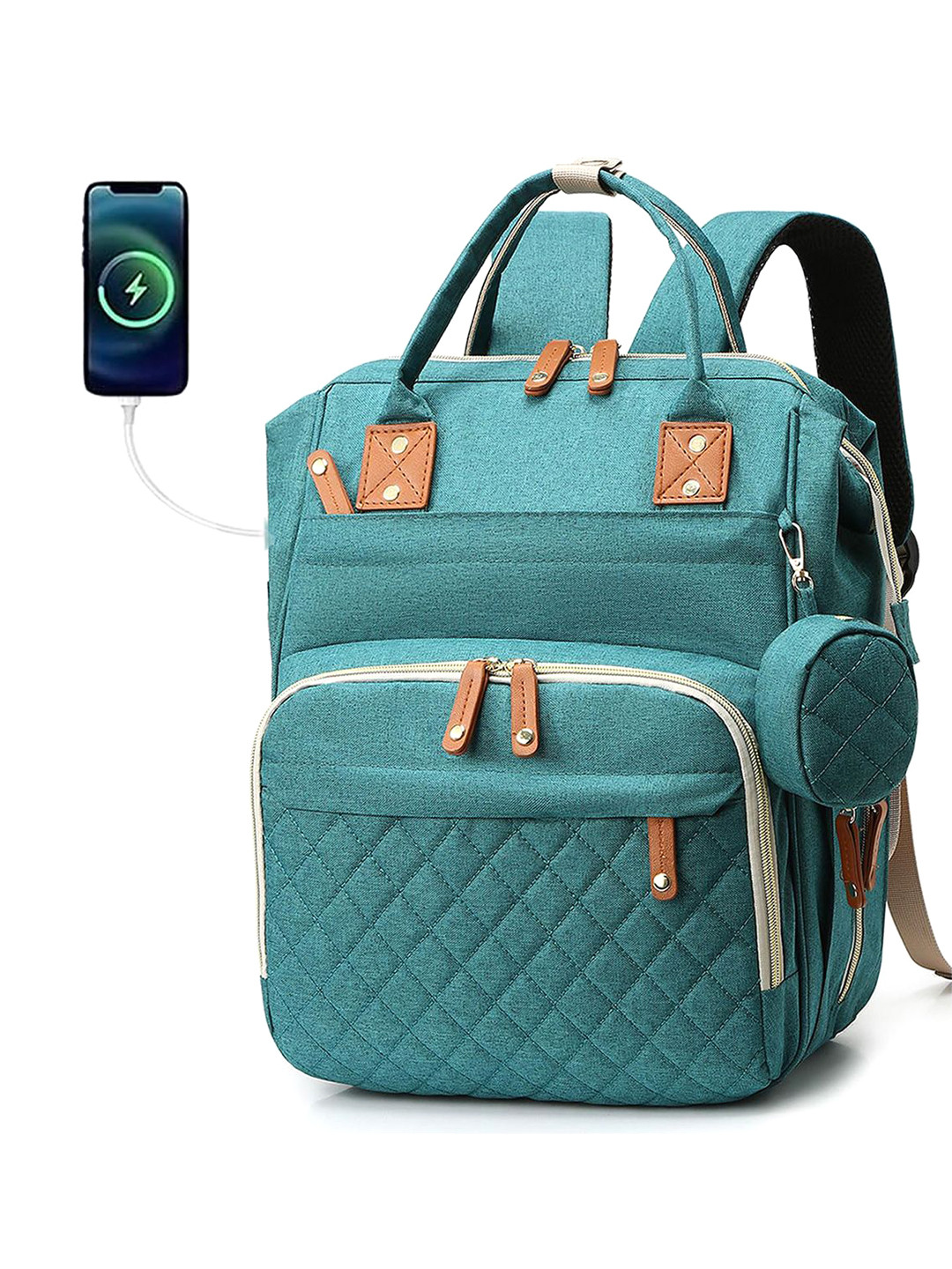 Contacts Textured Lightweight Diaper Bag