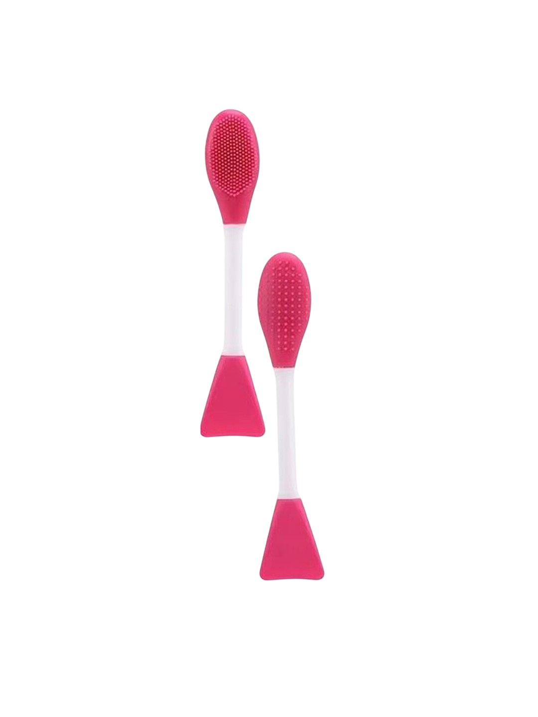 Makeup By Siti Face Mask Applicator & Face Wash Double Sided Brush - Magenta
