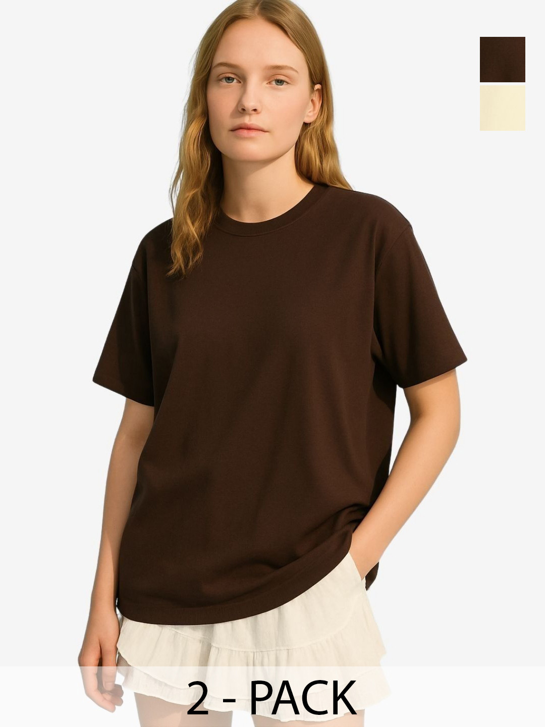 UniBlu Women 2 Bio Finish Pockets T-shirt