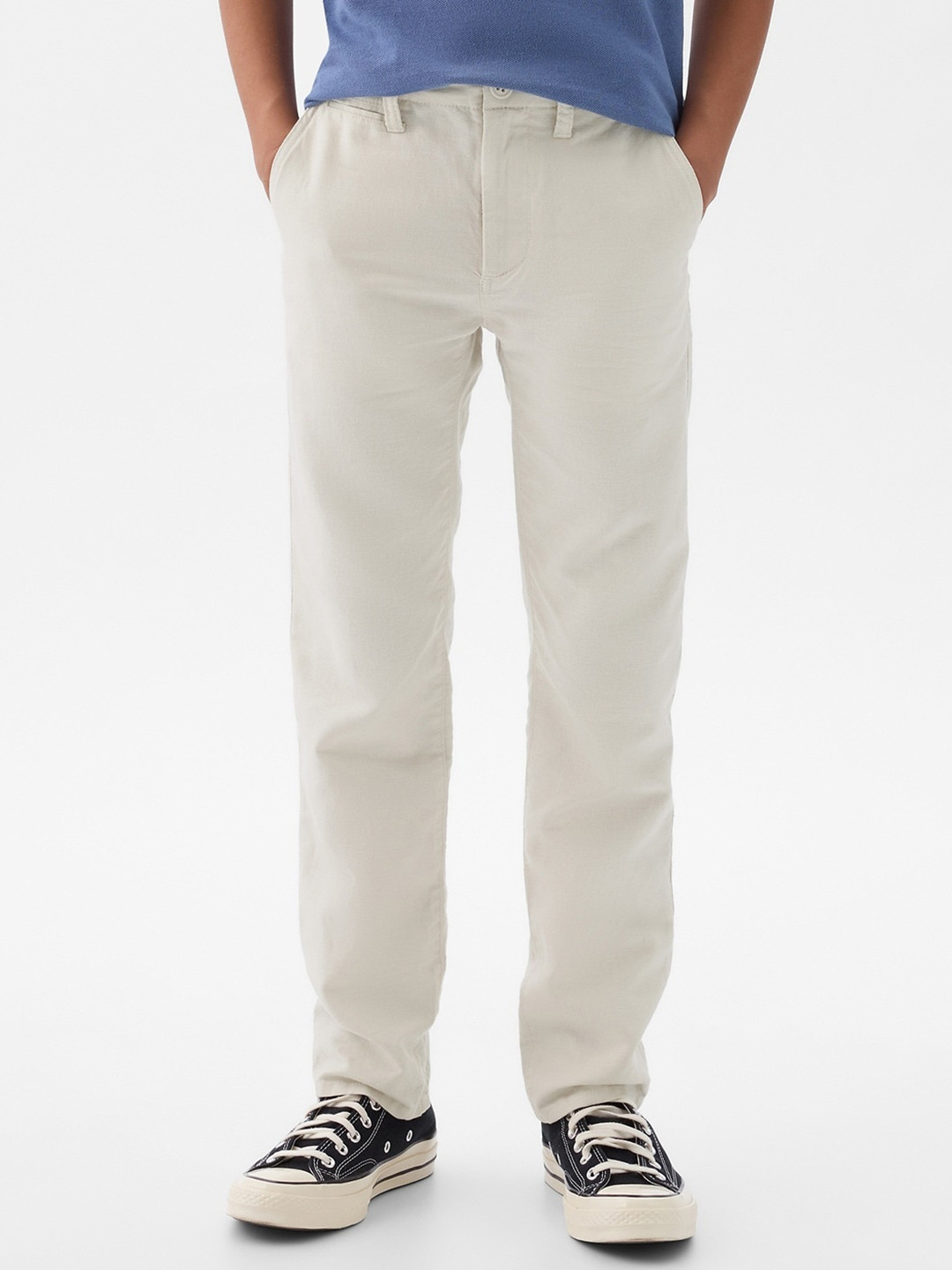 GAP Boys Linen Cotton Regular Fit Chinos