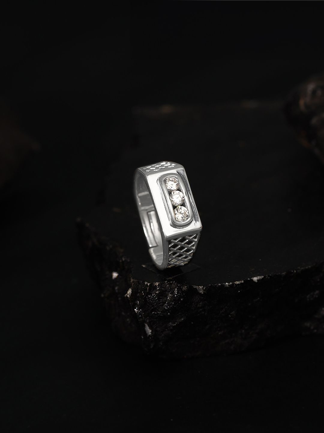 GIVA 925 Silver Tsar Ring For Him Fixed Size Indian -17