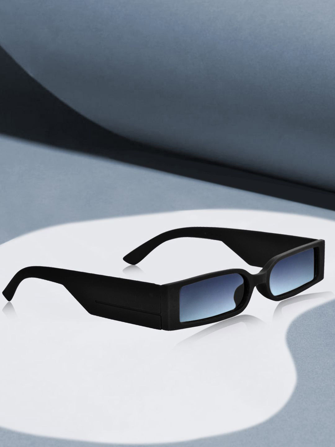 DressBerry Women Rectangle Sunglasses With UV Protected Lens DBSG-23012-03-Black