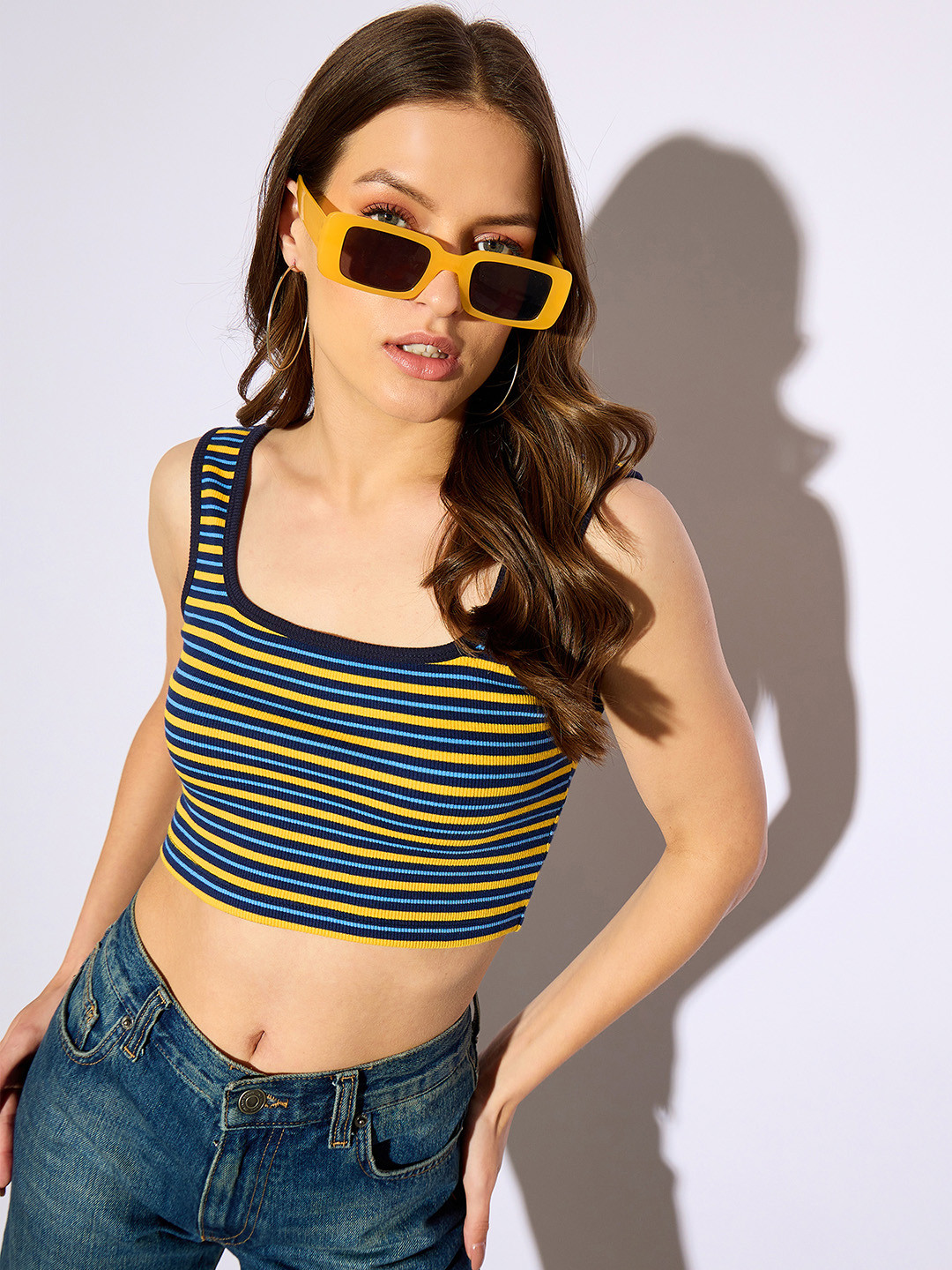 CORSICA Multi-Striped Crop Top