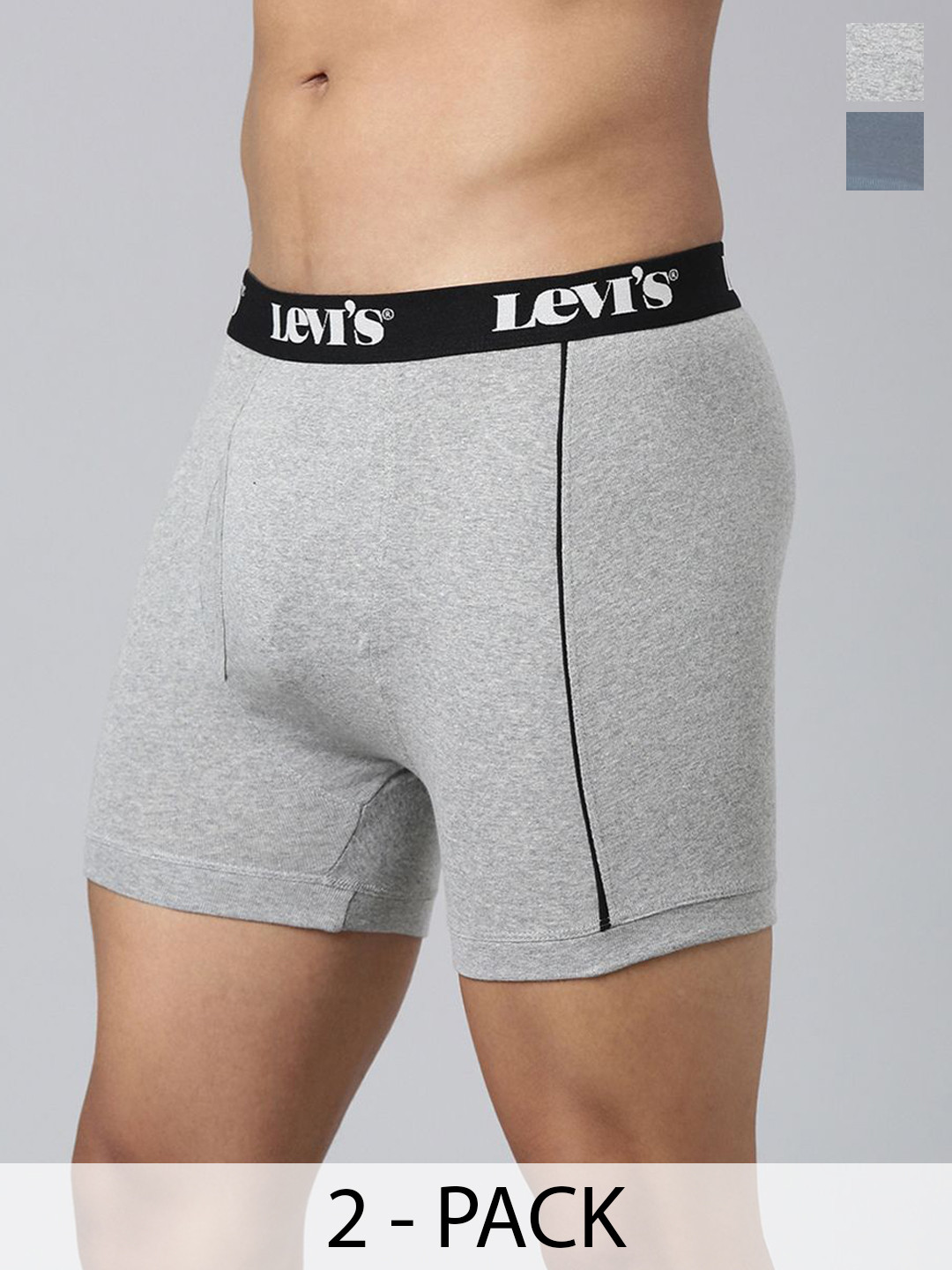 Levis Pack Of 2 Pure Cotton Trunks Style#007A-CONTRA-BBF-P2, BLMLGM