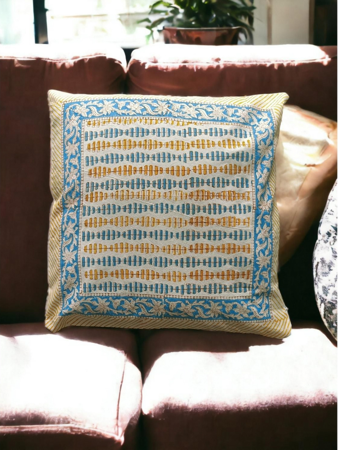 Fabric Venue Unisex Set of 5 Ethnic Motifs Square Cushion Covers