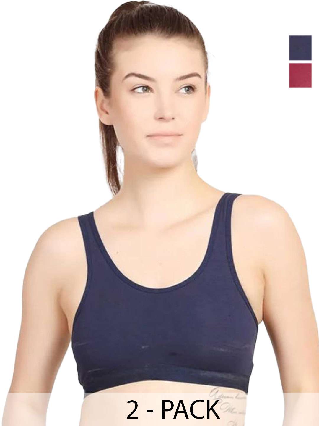 VS Beauti Pack Of 2 Non Padded Non-Wired Full Coverage Seamless Bra