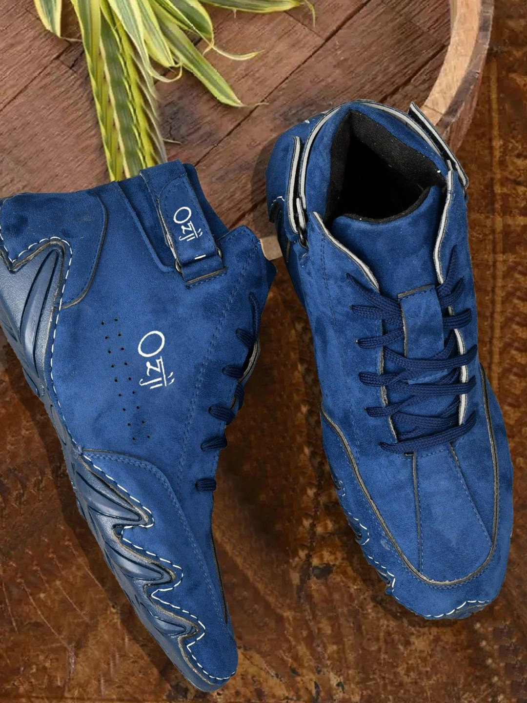 OZJI Enthusiasts Men High-Top Basketball Non-Marking Shoes