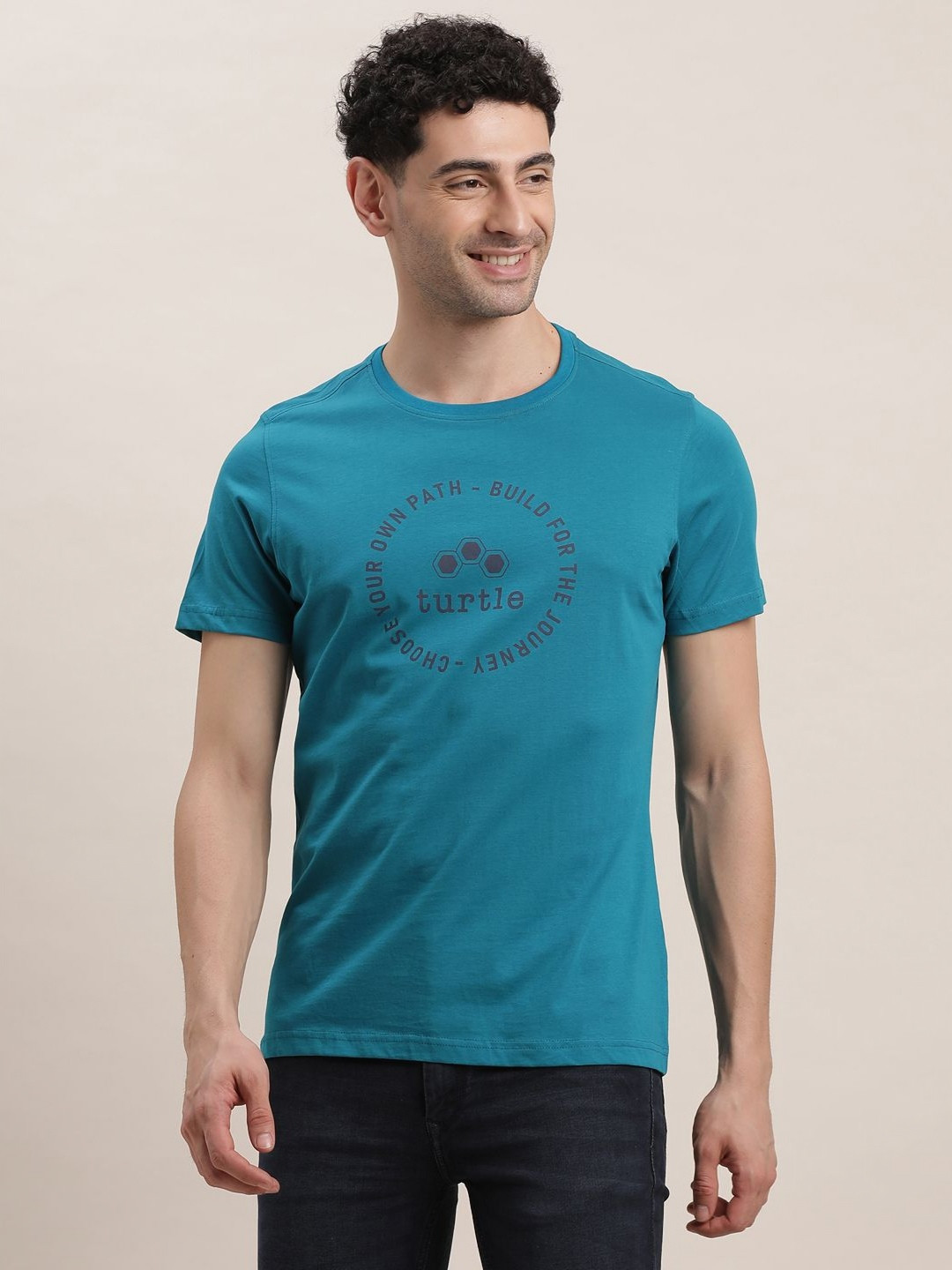 Turtle Slim Fit Crew Neck Knitted T-shirt