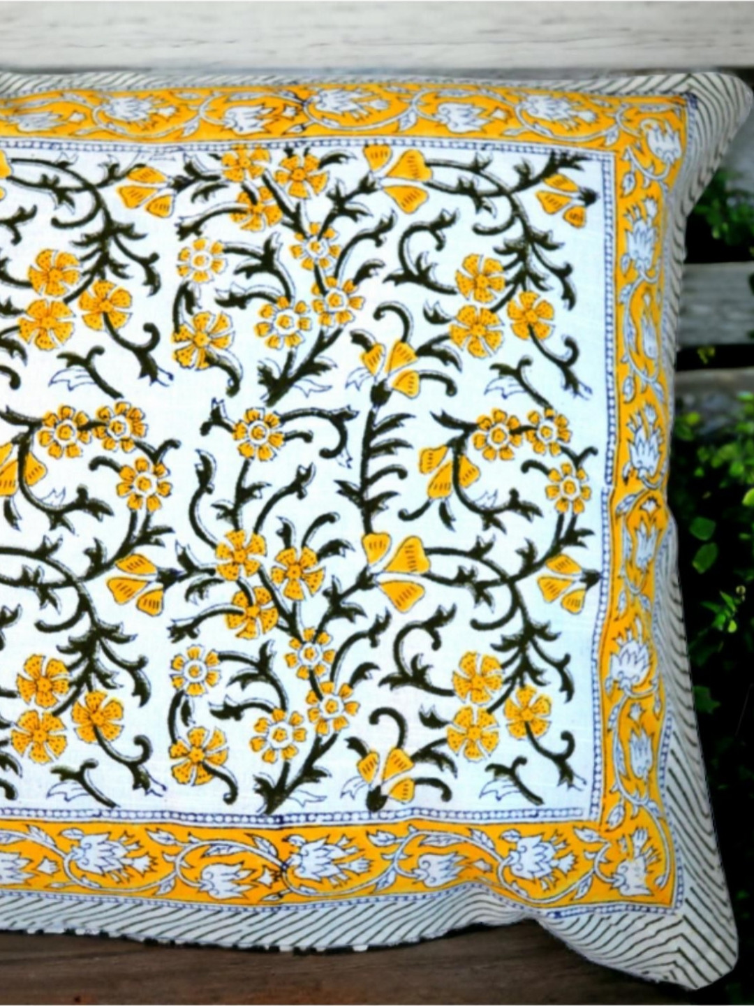 Fabric Venue White & Black Set of 5 Ethnic Motifs Square Cushion Covers