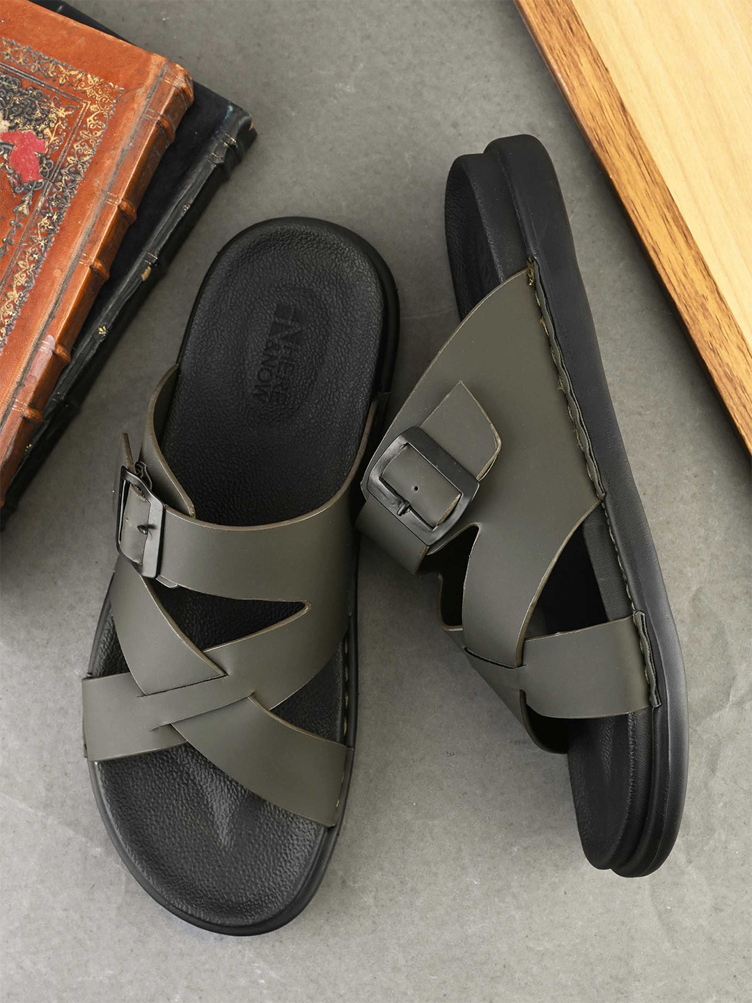 HERE&NOW Men Comfort Sandal with Buckle