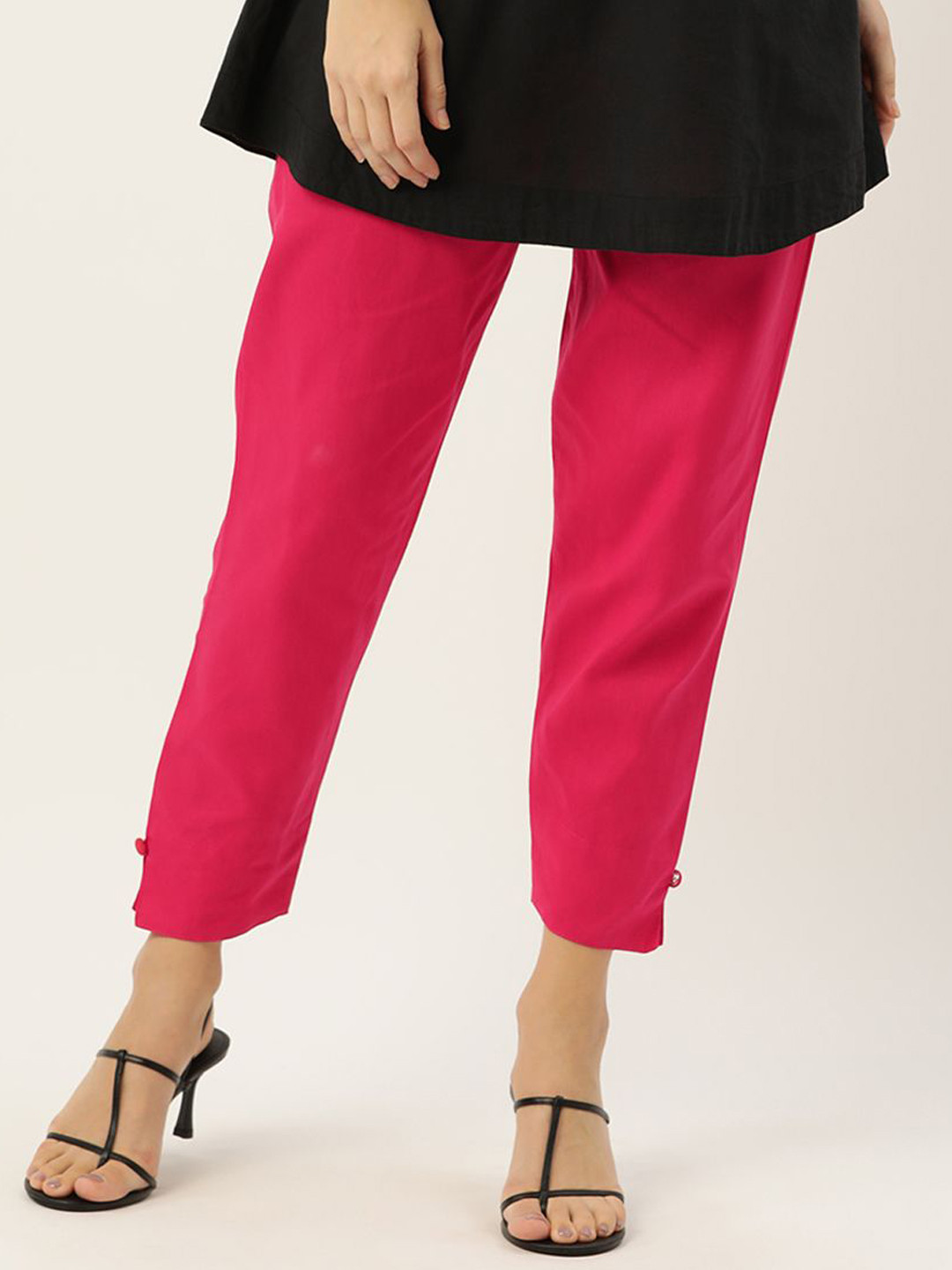 HASRI Women Plus Size Jhodpuri Mid-Rise Relaxed Fit Trousers