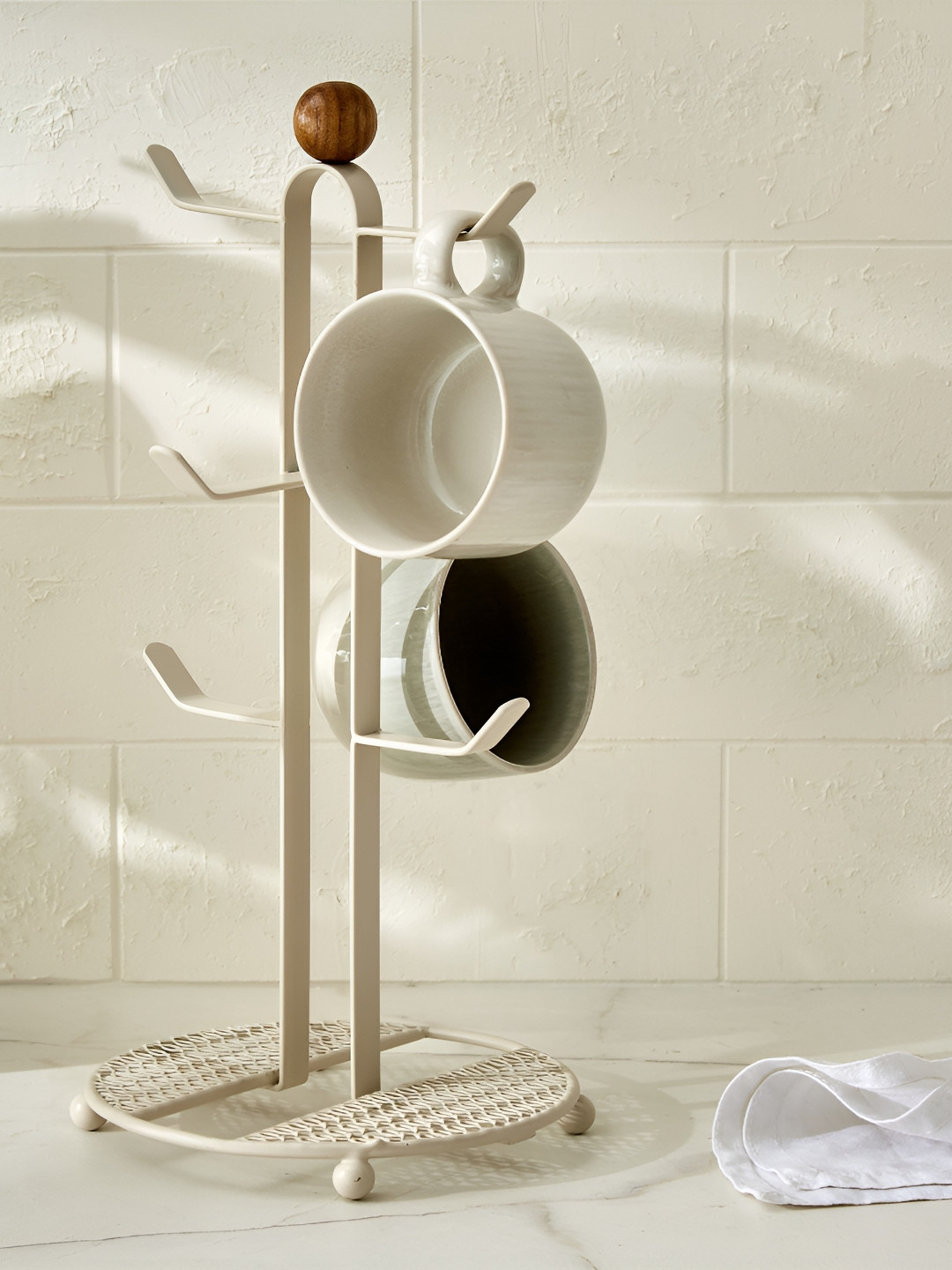 Home Centre Cream-Coloured Set of 1 Regular Multi-Utility Organisers