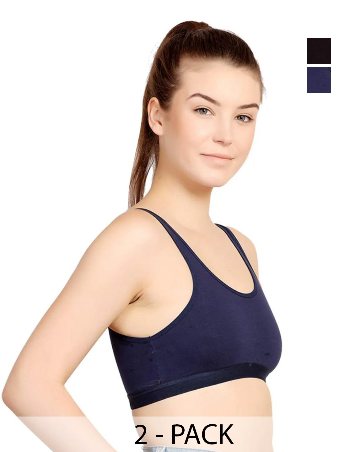 VS Beauti Pack Of 2 Non Padded Non-Wired Full Coverage Seamless Bra