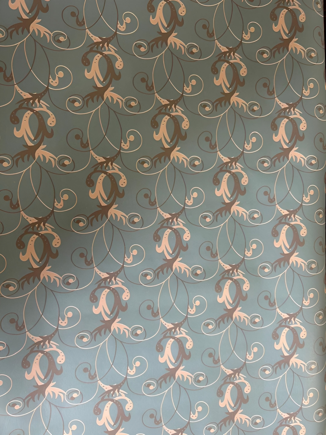 INDIAN ROYALS Grey & Brown Floral Design Peel & Stick Waterproof Self-Adhesive Wallpaper