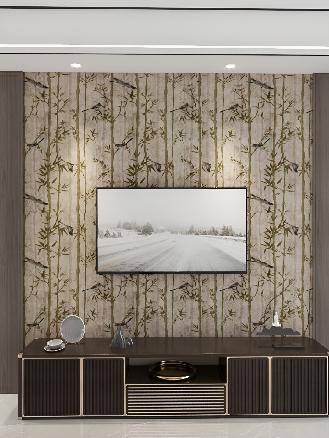 INDIAN ROYALS Vintage Shelf Closet Liner Self-Adhesive Wall Sticker