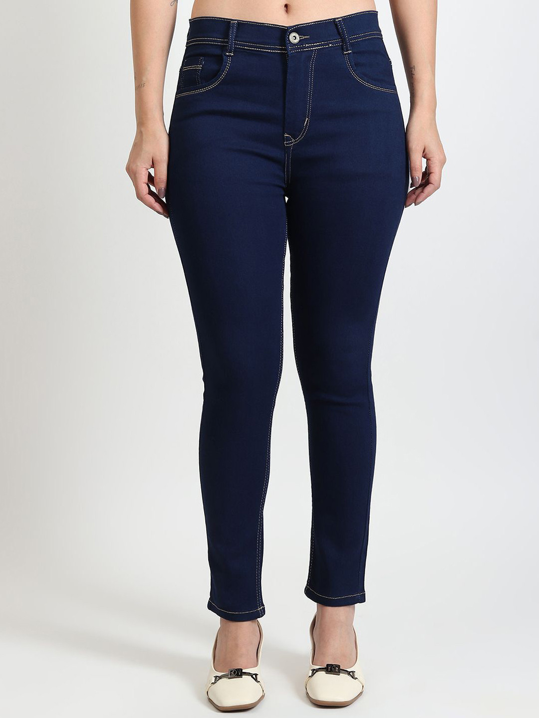 TYFFYN Women Jean Slim Fit High-Rise Stretchable Jeans