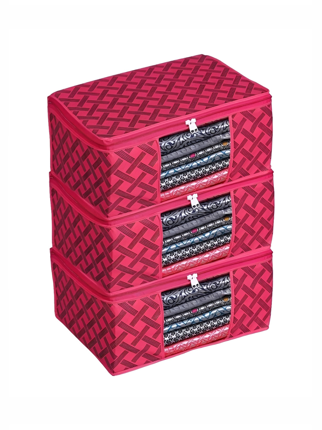 BB BACKBENCHERS Red Set of 3 Regular Multi-Utility Organisers