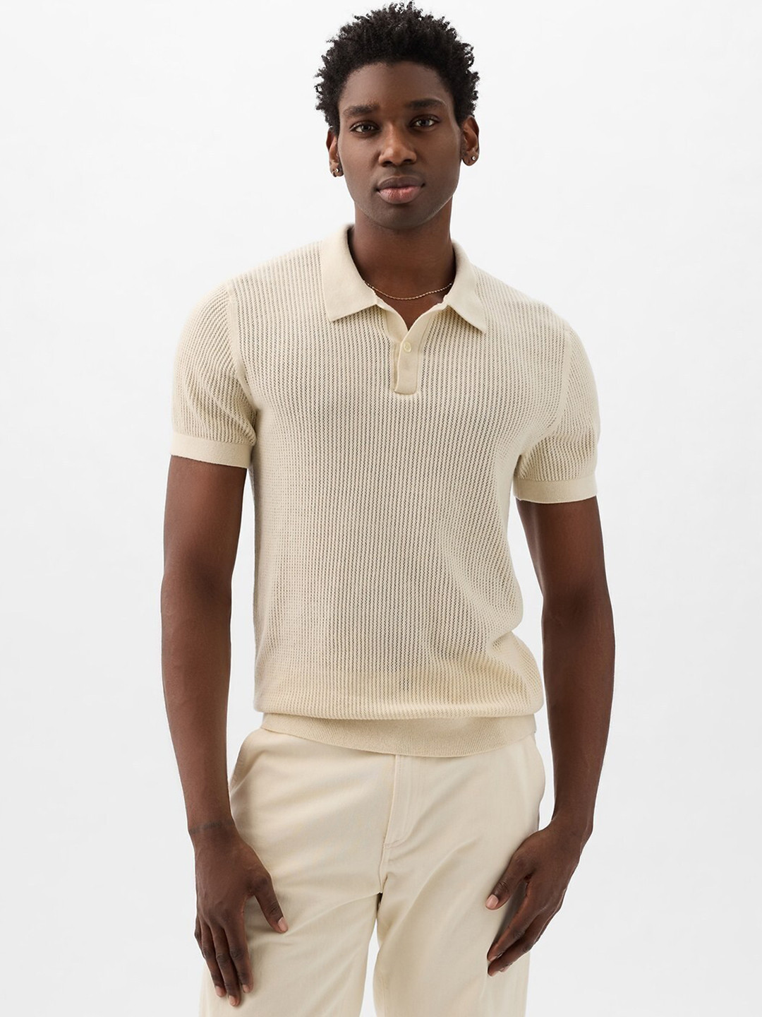 GAP Knit Polo Collar T-shirt