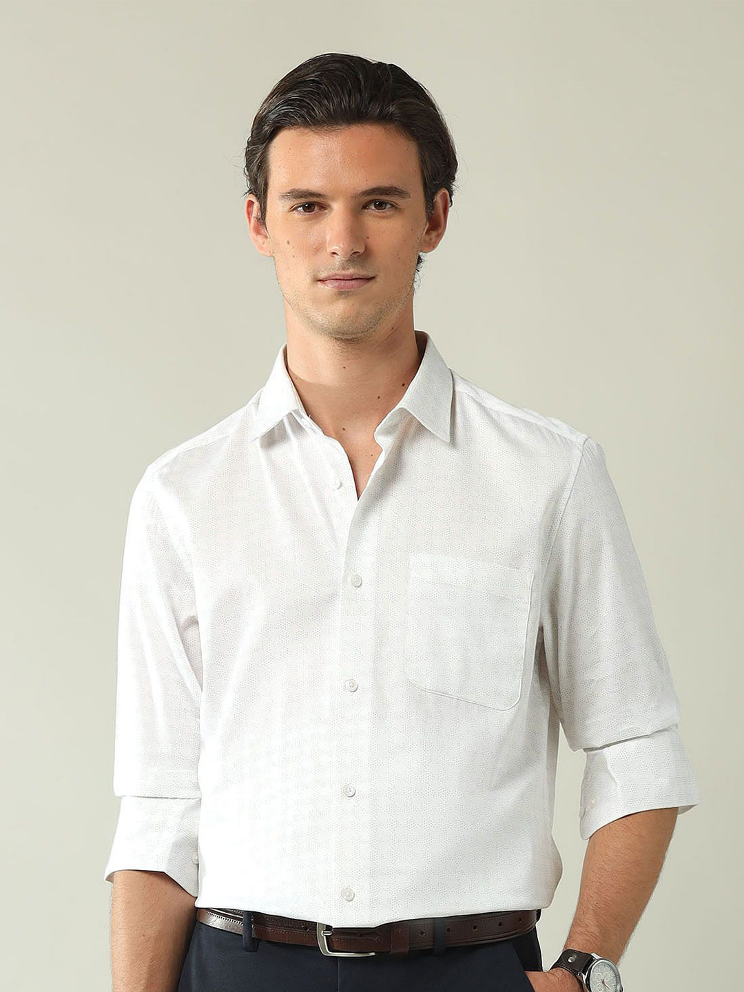 AD By Arvind Regular Fit Printed Cotton Shirt