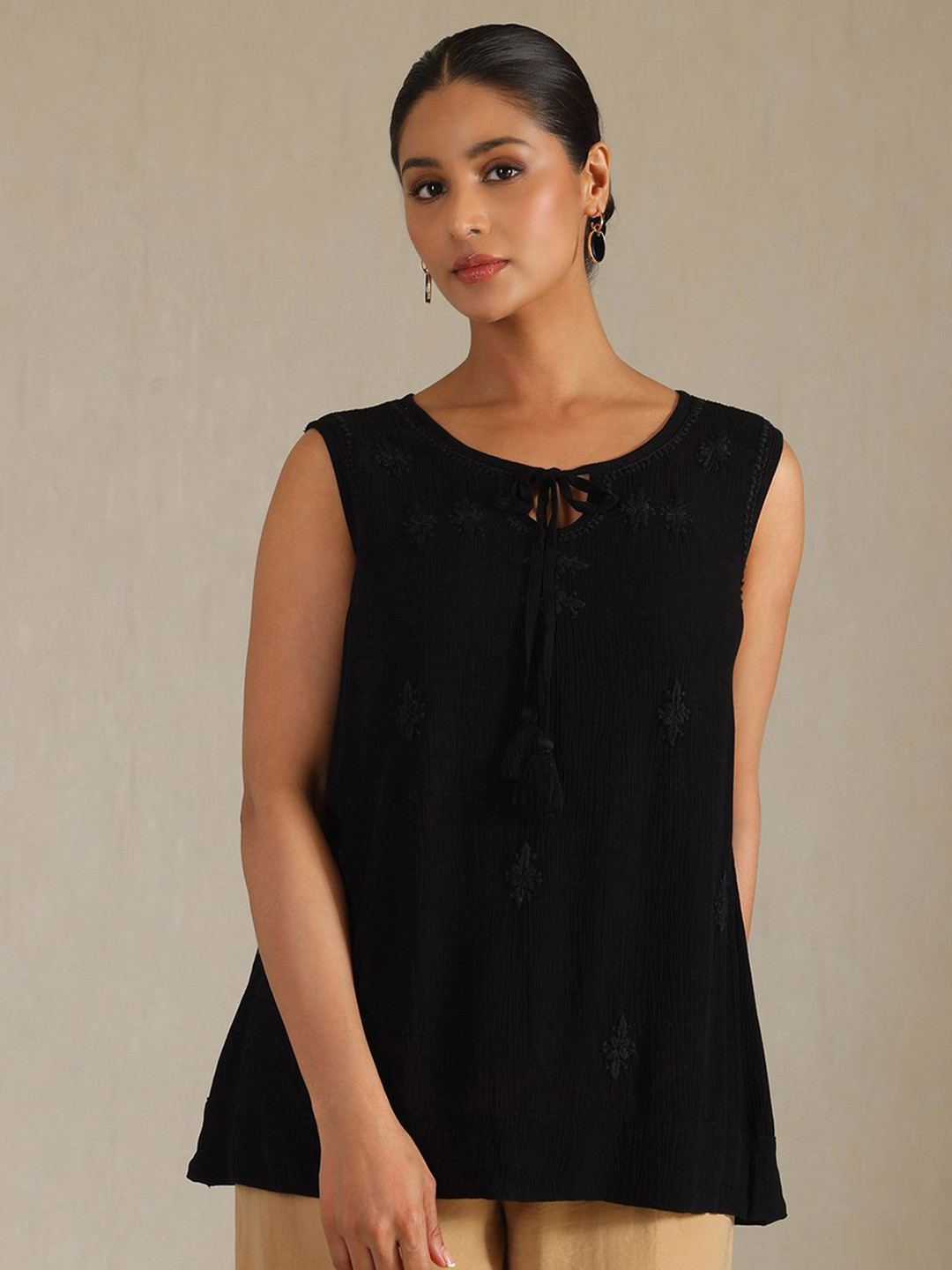 Soch Women Sleeveless Embroidered Tunic