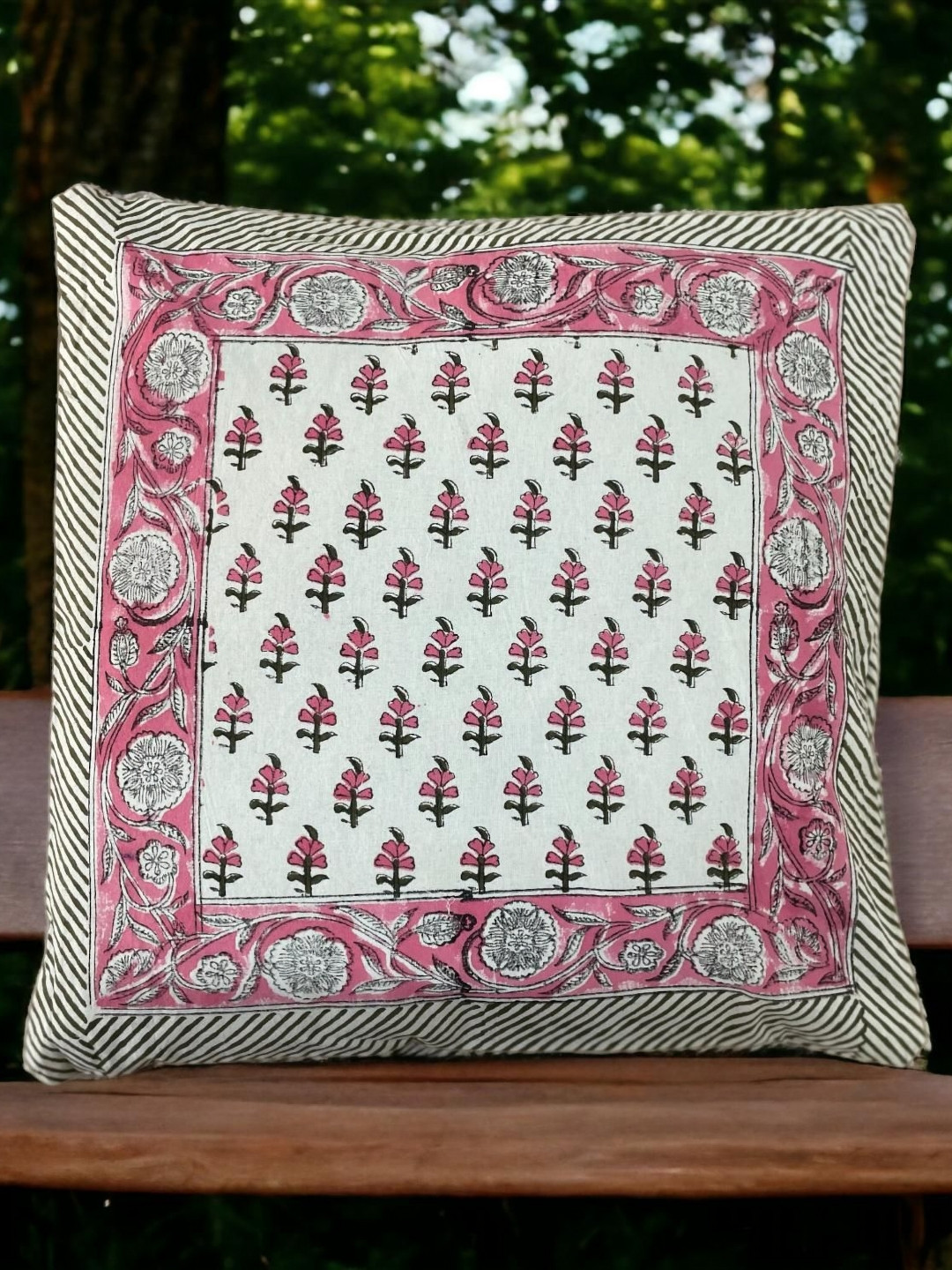 Fabric Venue Ethnic Print Set of 5 Square Cushion Covers