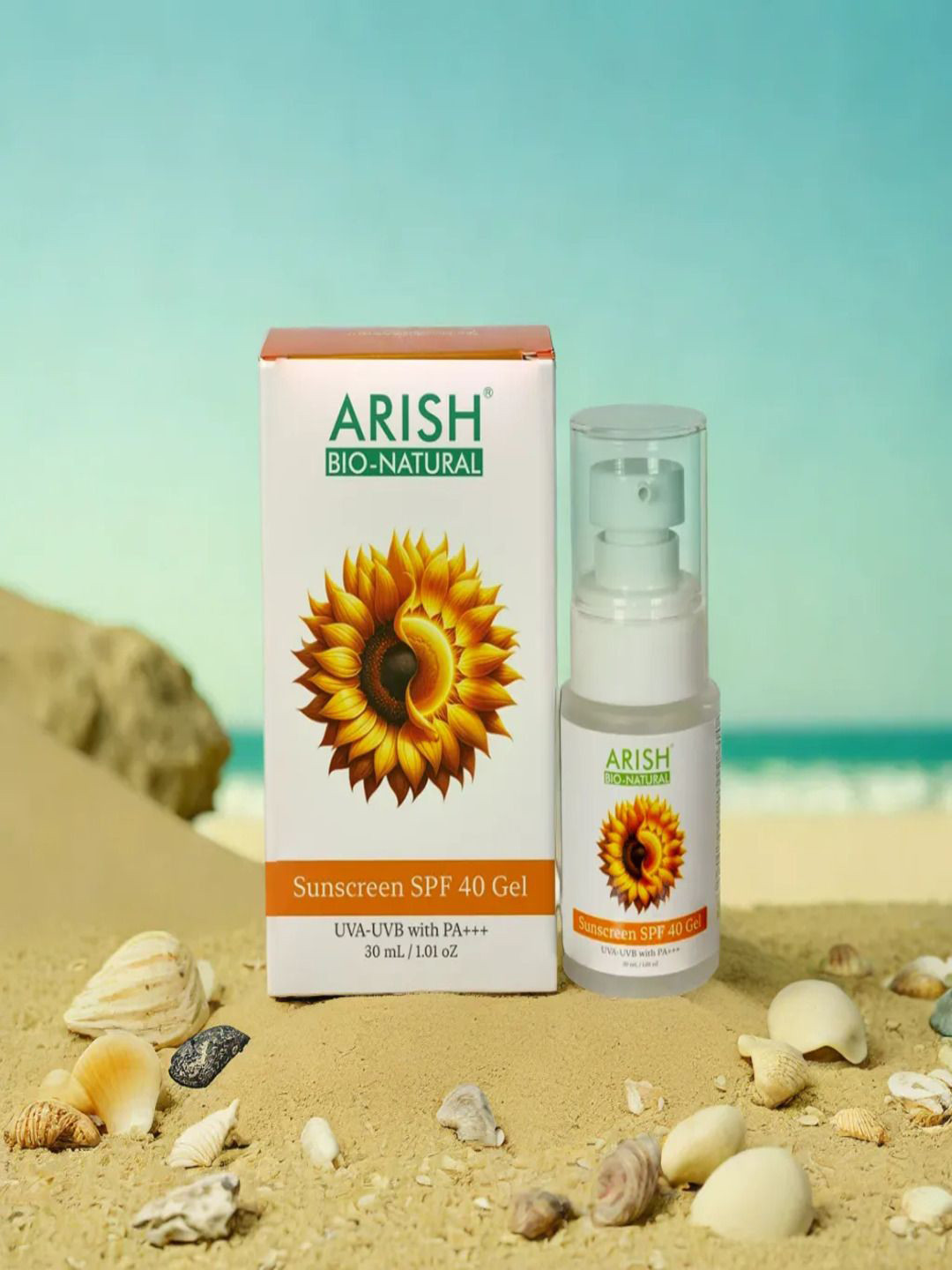 ARISH BIO-NATURAL Sunscreen Gel With SPF 40 PA+++ - 30 ml