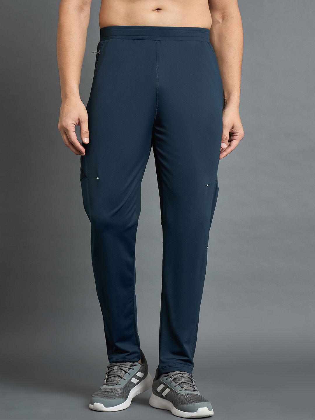 DIDA Men 4 Way High-Stretch Navy Blue Track Pant