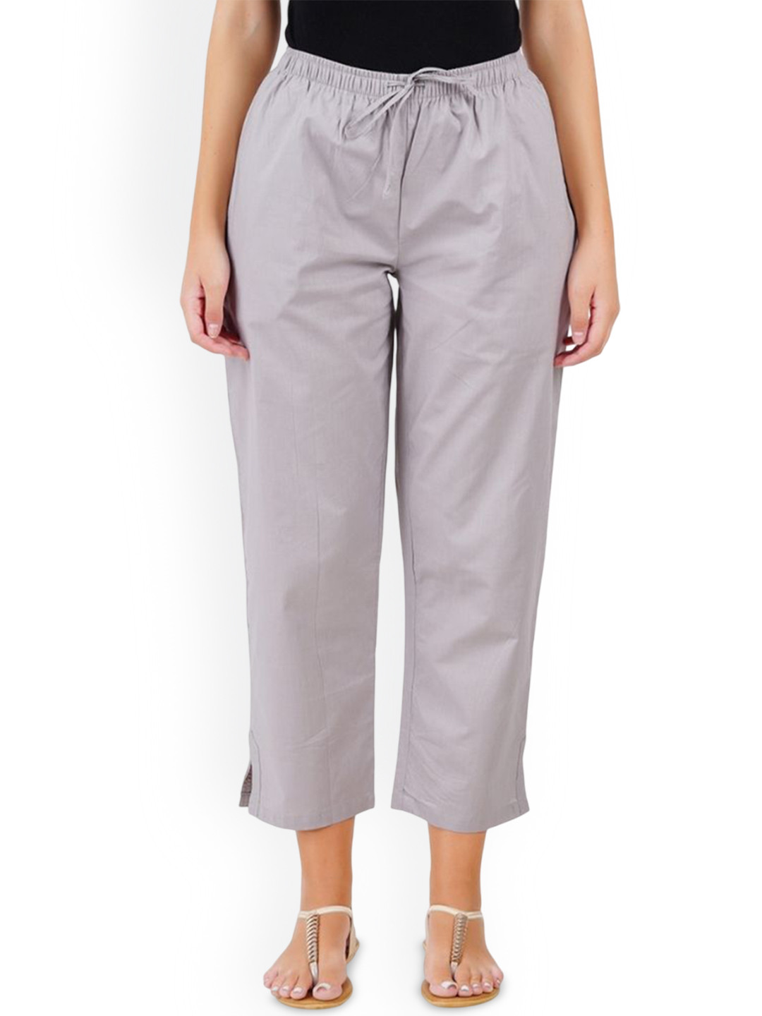 Happy Bunny Women Pure Cotton Relaxed Fit Parallel Trousers