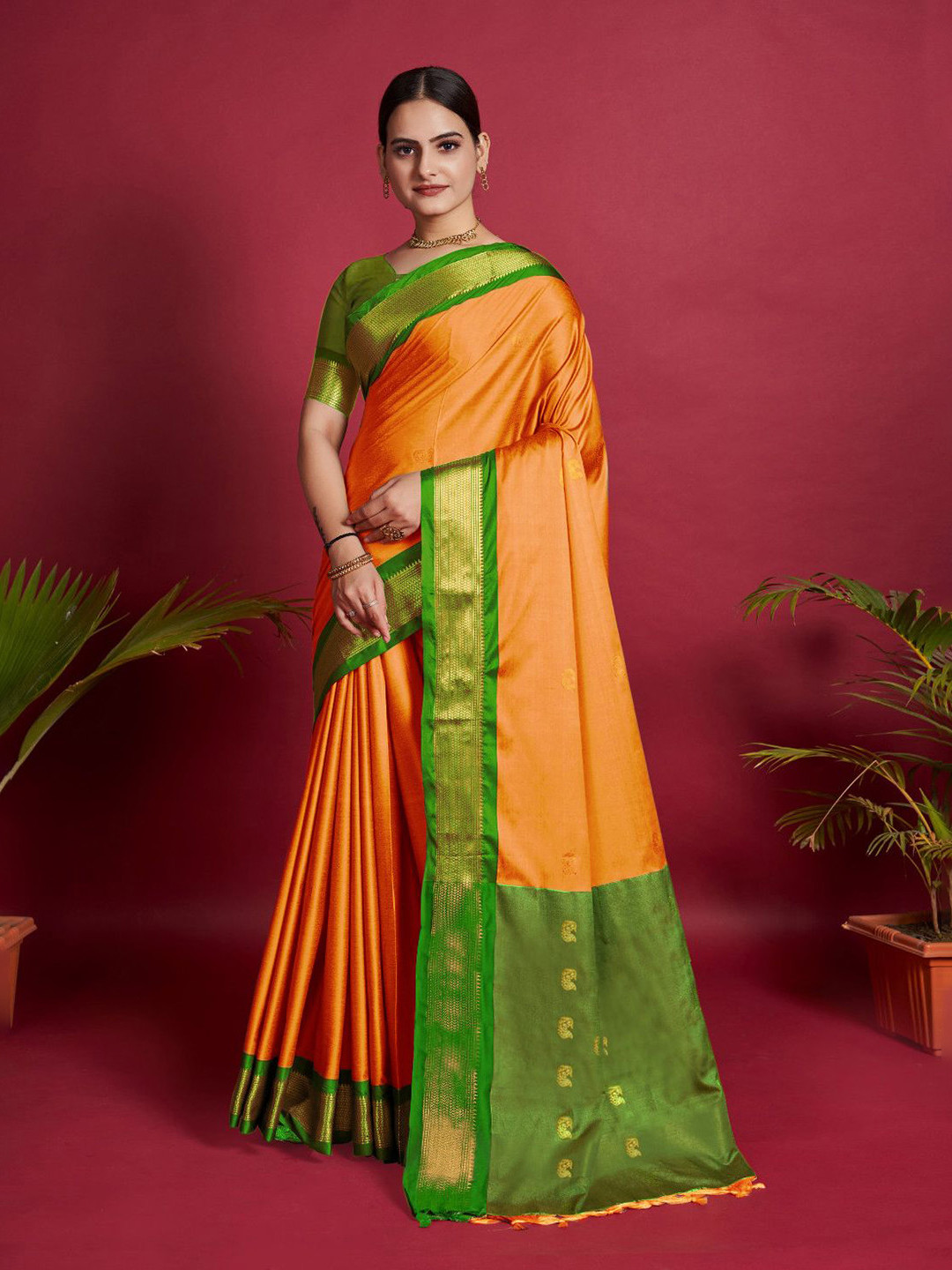 Dnyanada Woven Design Embroidered Paithani Saree